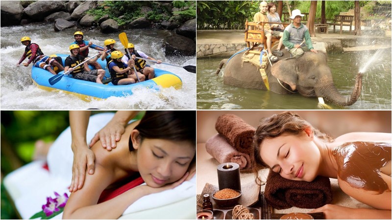 bcd102-rafting elephant ride spa